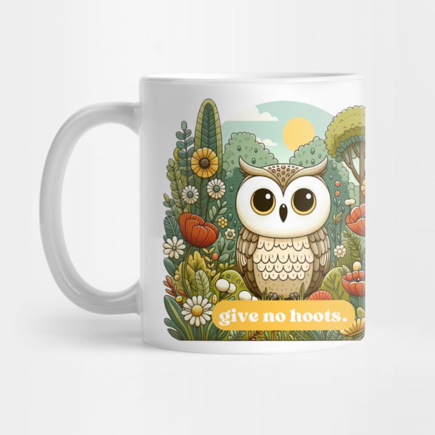 Give No Hoots - Carefree Owl in Bloom by High Vibe Girl Tribe